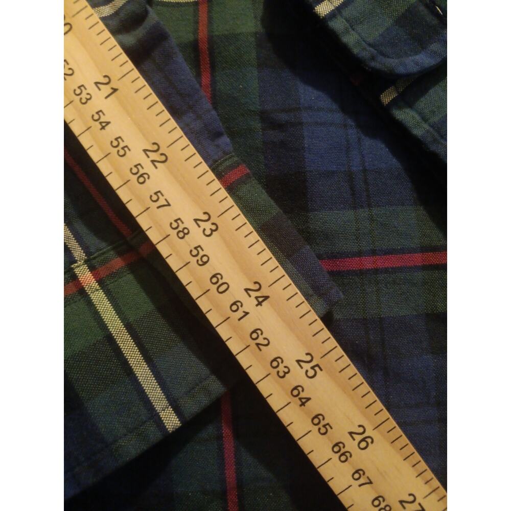 Polo Ralph Lauren Plaid Long Sleeve Button Down Slim Shirt Mens Medium Green - Picture 5 of 8